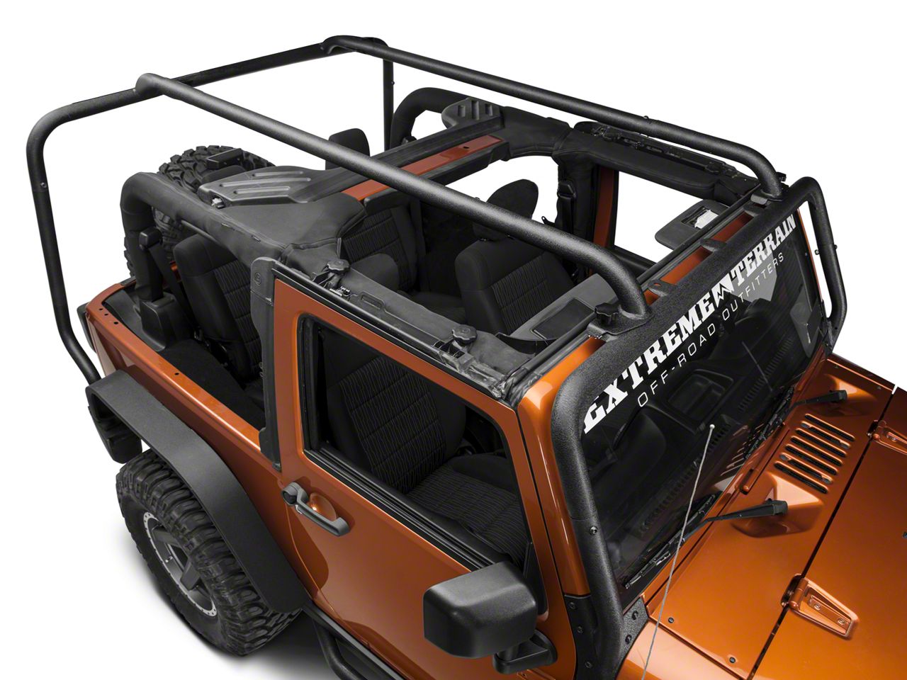 Jeep wrangler roll discount bar roof rack