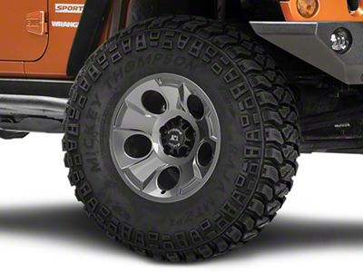 Rugged Ridge Drakon Gunmetal Gray Wheel; 17x9 (07-18 Jeep Wrangler JK)