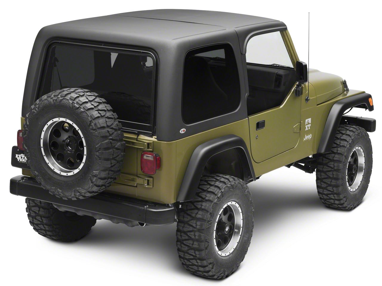 Jeep Wrangler Two-Piece Hard Top for Half Doors (97-06 Jeep Wrangler TJ,  Excluding Unlimited)