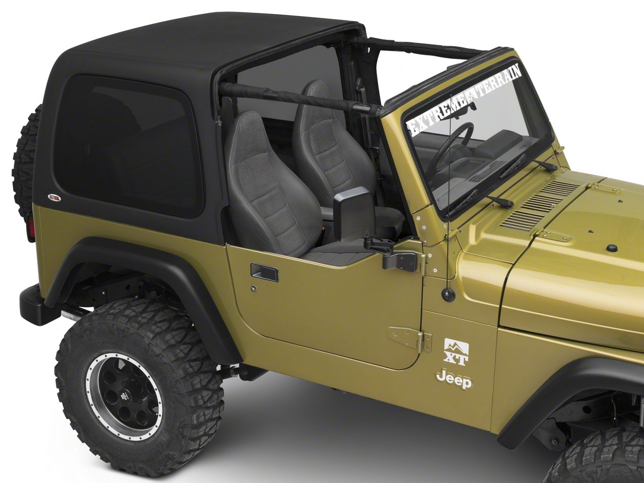 Jeep Wrangler Two-Piece Hard Top for Half Doors (97-06 Jeep Wrangler TJ,  Excluding Unlimited)