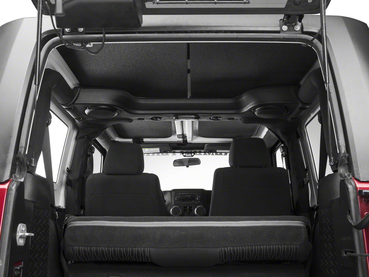 Boom Mat Jeep Wrangler Sound Deadening Headliner; Black 050138 (1118