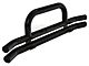 Barricade Double Tubular Front Bumper with Classic Over-Rider Hoop; Gloss Black (76-06 Jeep CJ, Wrangler YJ & TJ)
