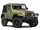 Barricade Double Tubular Front Bumper with Classic Over-Rider Hoop; Gloss Black (87-06 Jeep Wrangler YJ & TJ)