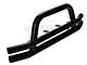 Barricade Double Tubular Front Bumper with Classic Over-Rider Hoop; Gloss Black (87-06 Jeep Wrangler YJ & TJ)