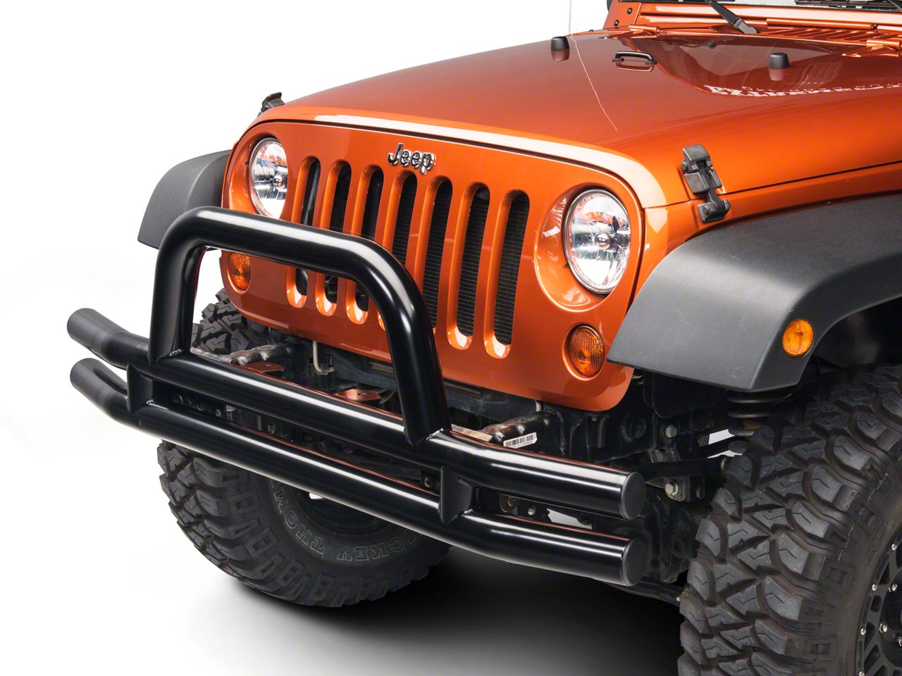 Barricade Jeep Wrangler Tubular Front Bumper - Gloss Black J100514 (07 ...