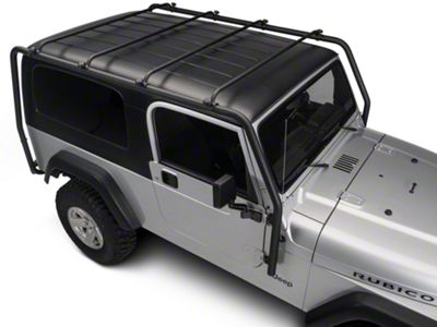 Barricade Roof Rack; Textured Black (04-06 Jeep Wrangler TJ Unlimited)