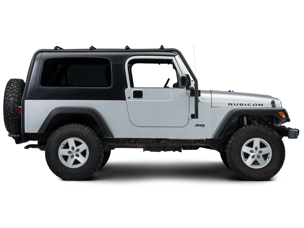 Barricade Roof Rack Textured Black 04 06 Jeep Wrangler TJ Unlimited