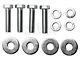 RedRock 3-Inch Round Side Step Bars; Stainless Steel (87-06 Jeep Wrangler YJ & TJ, Excluding Unlimited)