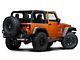 RedRock 3-Inch Round Curved Side Step Bars; Semi-Gloss Black (07-18 Jeep Wrangler JK 2-Door)