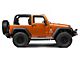 RedRock 3-Inch Round Curved Side Step Bars; Stainless Steel (07-18 Jeep Wrangler JK 2-Door)