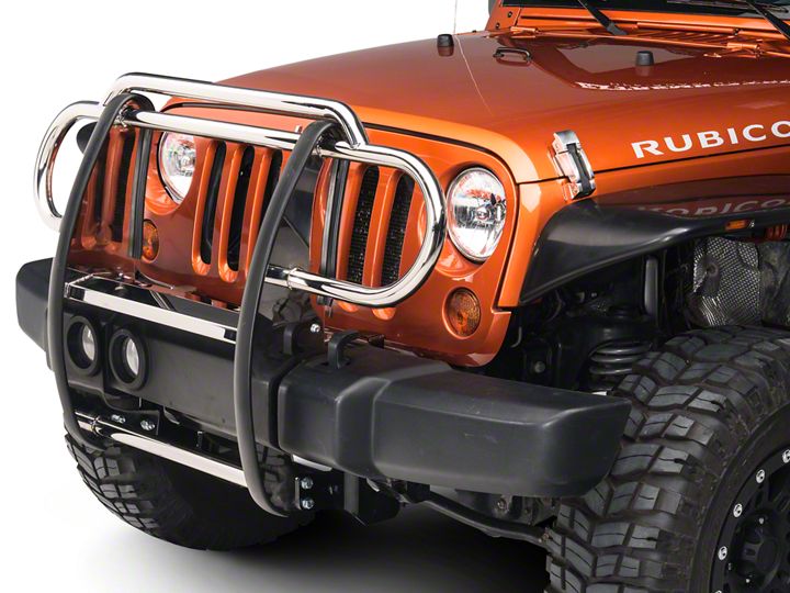 How to Install RedRock 4x4 Grille Guard - Stainless Steel (07-18 Jeep ...