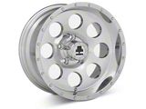 Mammoth 8 Simulated Beadlock Style Polished Wheel; 15x8; -19mm Offset (87-95 Jeep Wrangler YJ)