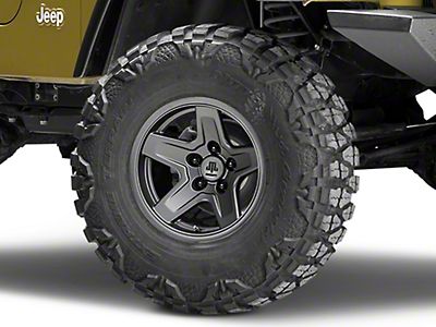 Mammoth Jeep Wrangler Boulder Charcoal Wheel - 15x8 J100612 (97-06 Jeep  Wrangler TJ)