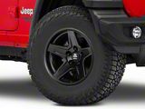 Mammoth Boulder Matte Black Wheel; 17x9; -6mm Offset (18-26 Jeep Wrangler JL)
