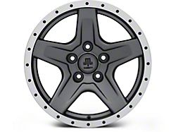 Mammoth Boulder Simulated Beadlock Style Charcoal Wheel; 17x9 (05-10 Jeep Grand Cherokee WK, Excluding SRT8)