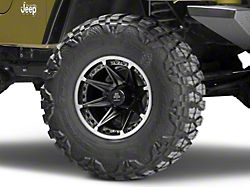 Mammoth Type 88 Black Wheel; 15x8 (97-06 Jeep Wrangler TJ)