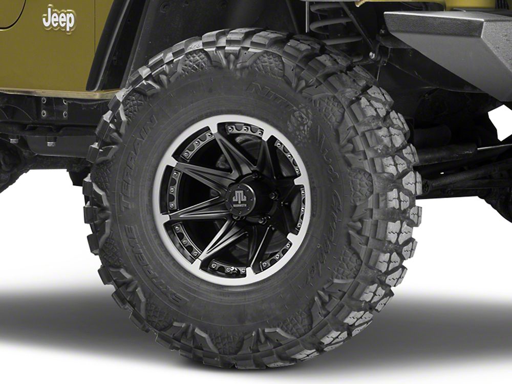 Mammoth Type 88 Black Wheel; 15x8; -19mm Offset (97-06 Jeep