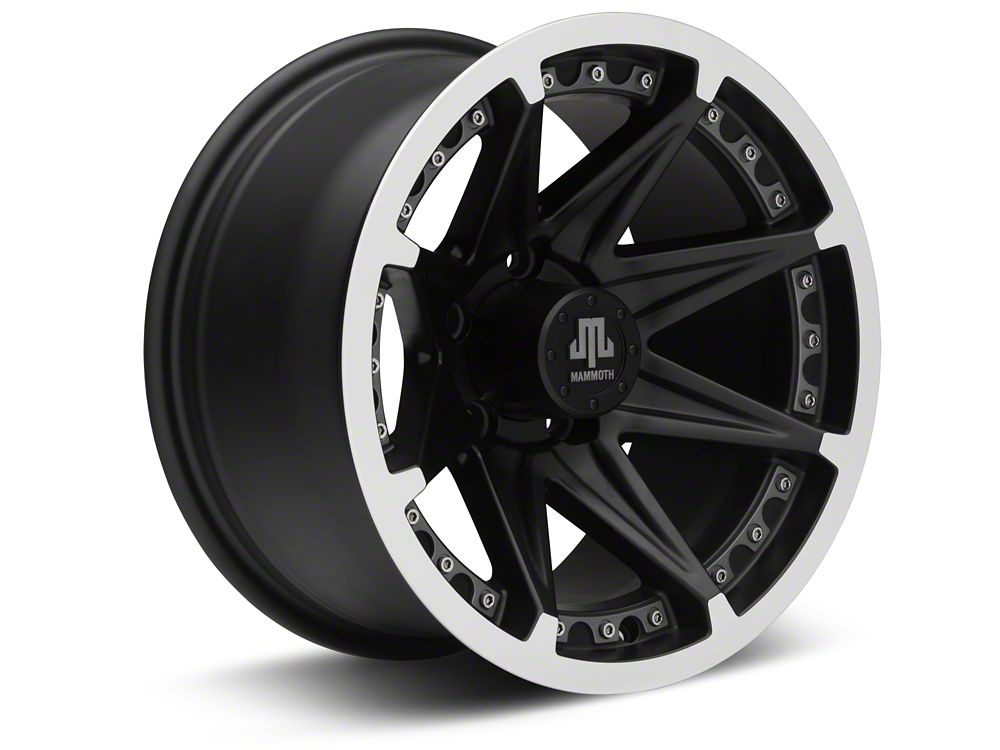 Mammoth Type 88 Black Wheel; 15x8; -19mm Offset (84-01 Jeep
