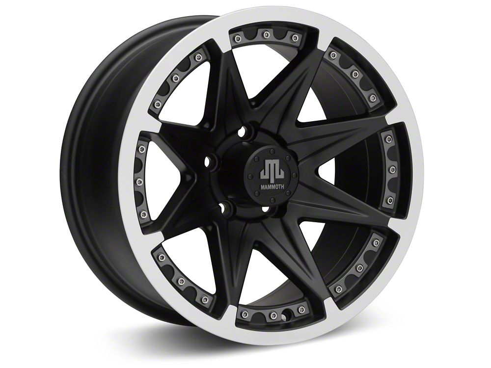 Mammoth Type 88 Black Wheel; 16x8; 0mm Offset (84-01 Jeep