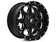 Fuel Wheels Boost Black Milled Wheel; 18x9 (07-18 Jeep Wrangler JK)