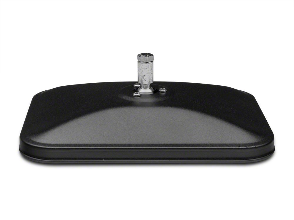 Barricade Rectangular Adventure Mirrors; Textured Black (87