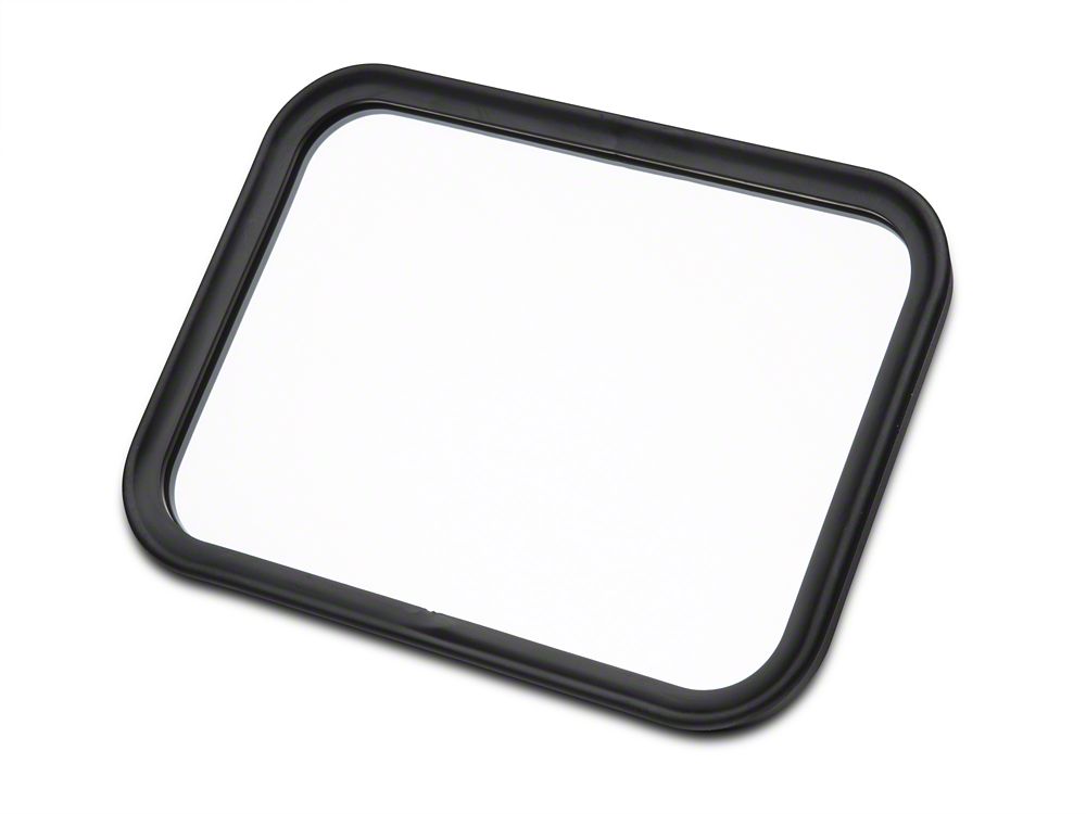 Barricade Rectangular Adventure Mirrors; Textured Black (87