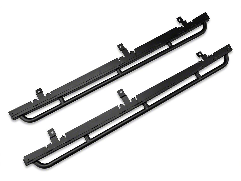 Barricade Enhanced Rubi Rails; Textured Black (0718 Jeep Wrangler JK 4