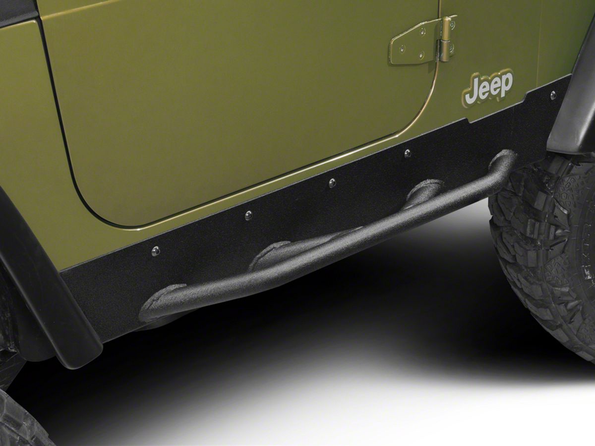 Barricade Jeep Wrangler Extreme HD Rock Sliders; Textured Black J100750  (97-06 Jeep Wrangler TJ, Excluding Unlimited) - Free Shipping