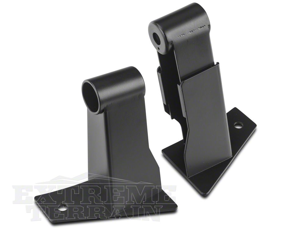 Barricade Side Mirror Relocation Kit; Black (0718 Jeep Wrangler JK w/o