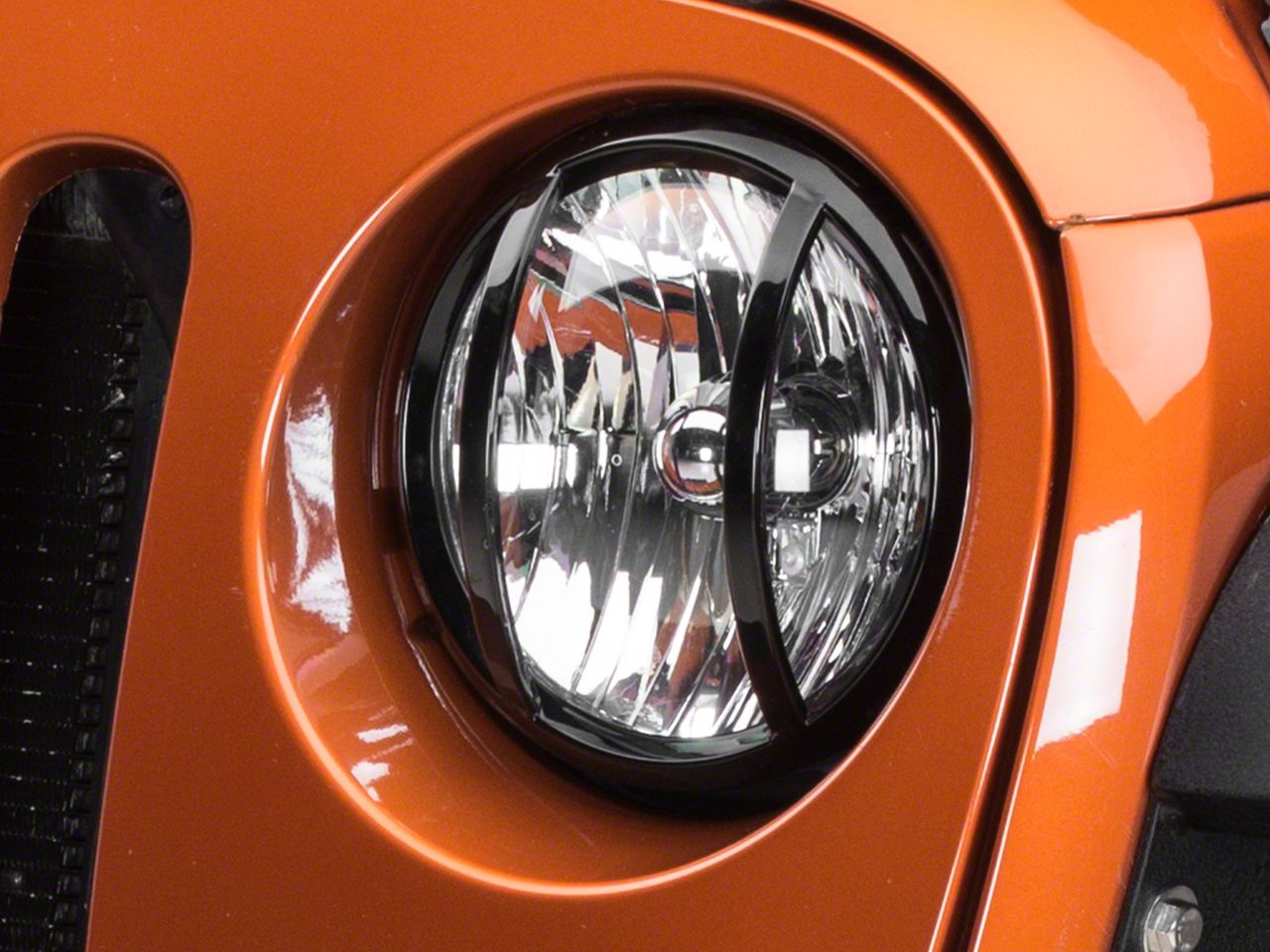 Barricade Jeep Wrangler Headlight Guard Black J100759 (0718 Jeep