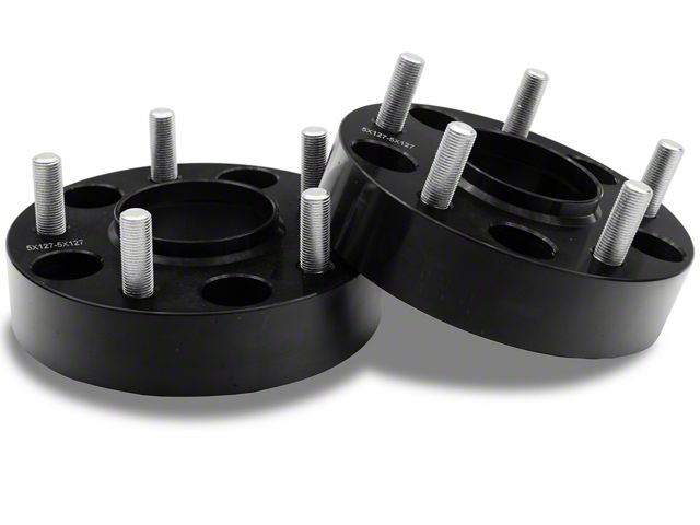 RedRock 1.50-Inch Wheel Spacers; Black; 5x5 (07-18 Jeep Wrangler JK)