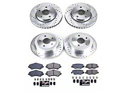 PowerStop Z23 Evolution Sport Brake Rotor and Pad Kit; Front and Rear (07-18 Jeep Wrangler JK)