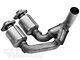 Magnaflow Direct-Fit Catted Y-Pipe; HM Grade (04-06 4.0L Jeep Wrangler TJ)