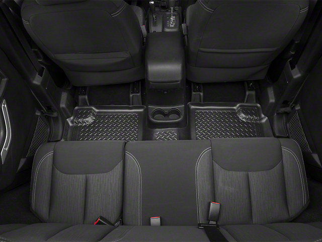 Husky Classic Second Seat Floor Liner; Black (11-13 Jeep Wrangler JK 4-Door)