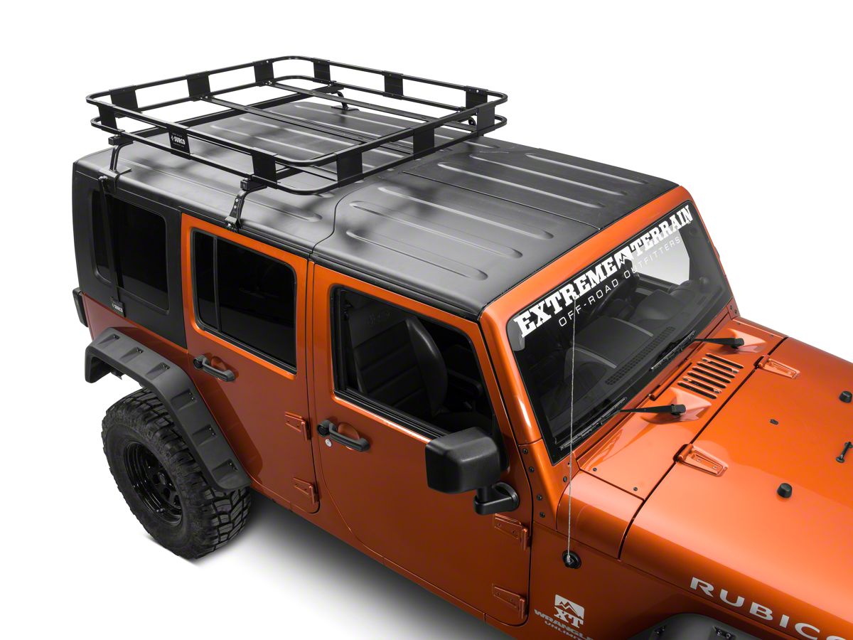 Surco Jeep Wrangler Safari Removable Hard Top Rack w/ Basket J100859 (07-18 Jeep  Wrangler JK)