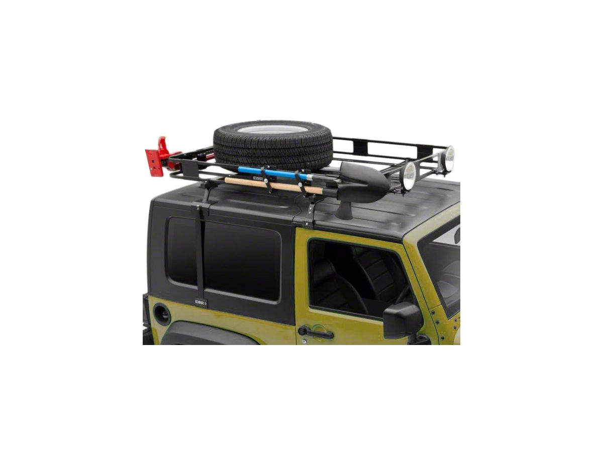 Surco Jeep Wrangler Safari Removable Hard Top Rack w/ Basket J100860 (97-06 Jeep  Wrangler TJ)