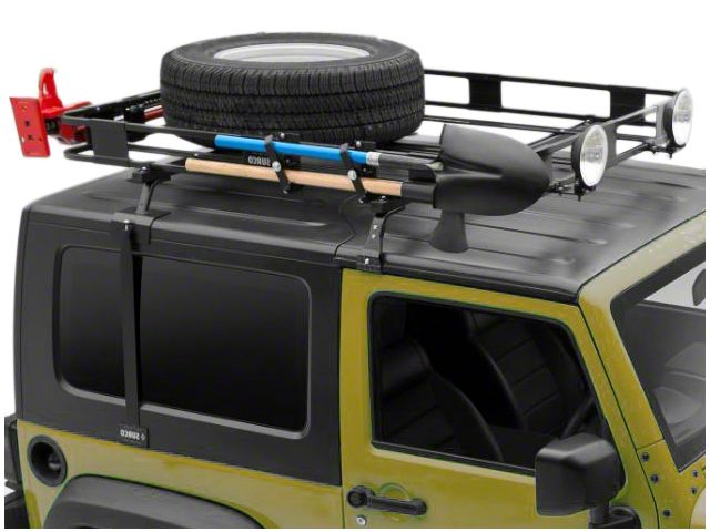 Surco Safari Removeable Hard Top Rack with Basket (87-95 Jeep Wrangler YJ)