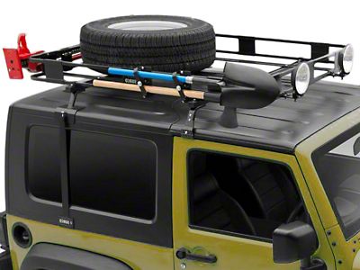 Surco Jeep Wrangler Safari Removeable Hard Top Rack w/ Basket J100861  (87-95 Jeep Wrangler YJ)