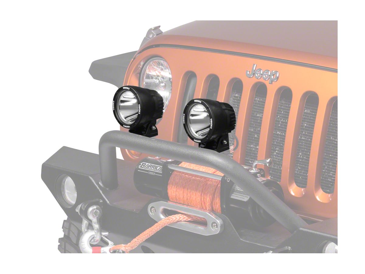 Vision X Jeep Wrangler Polycarbonate Cover For 4 5 In Light Cannon Yellow Pcv Cp1y 87 20 Jeep Wrangler Yj Tj Jk Jl