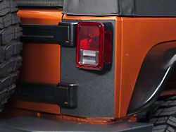 SEC10 Rear Corner Body Shield Decal; Black (07-18 Jeep Wrangler JK)