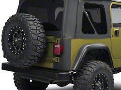 SEC10 Rear Corner Body Shield Decal; Gloss Black (97-06 Jeep Wrangler TJ)