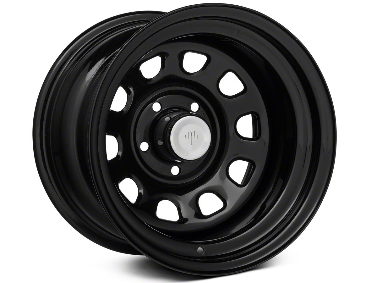 Black Steel Wheel 15X10 5x4.5 for Jeep Wrangler TJ YJ 87-06 Rugged Ridge