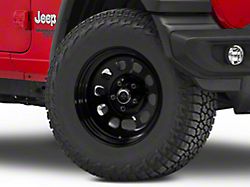 Mammoth D Window Black Steel Wheel; 17x9; -6mm Offset (18-26 Jeep Wrangler JL)
