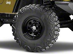 Mammoth 8 Black Steel Wheel; 15x8 (97-06 Jeep Wrangler TJ)