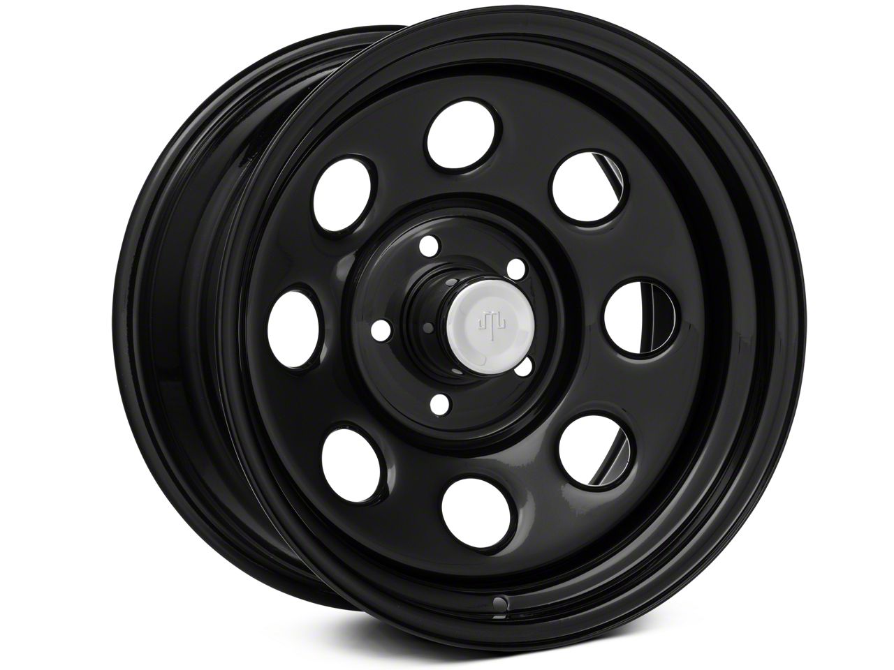 Mammoth Jeep Wrangler 8 Steel Black Wheel w/ Black Center Cap - 17x9