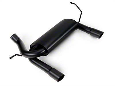 RedRock Jeep Wrangler Dual Outlet Axle-Back Exhaust with Black Tips J100956  (07-18 Jeep Wrangler JK) - Free Shipping