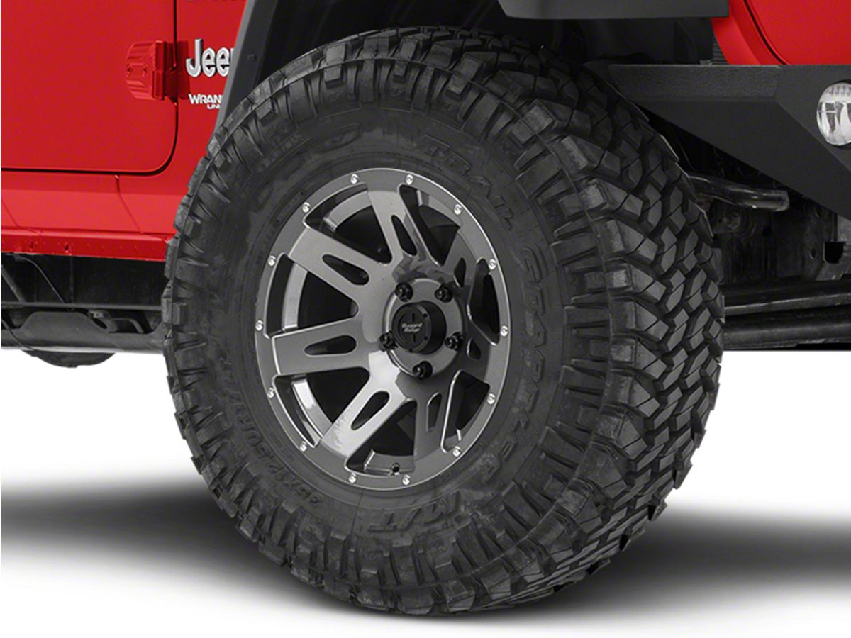 Rugged Ridge Jeep Wrangler XHD Gunmetal Gray Wheel; 17x9  (18-23 Jeep  Wrangler JL) - Free Shipping