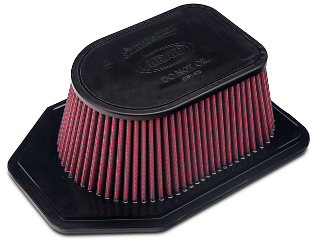 Airaid Direct Fit Replacement Air Filter; Red SynthaFlow Oiled Filter (07-11 3.8L Jeep Wrangler JK)