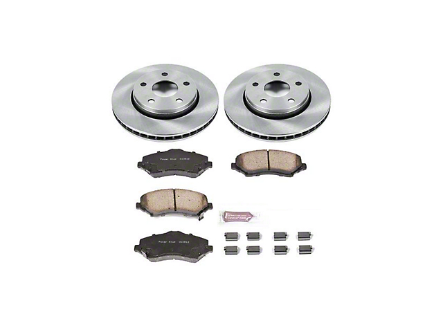 PowerStop OE Replacement Brake Rotor and Pad Kit; Front (07-18 Jeep Wrangler JK)