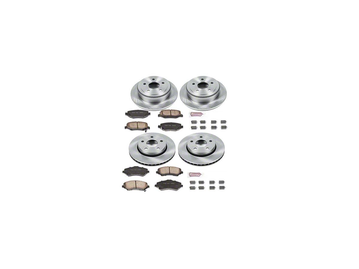 PowerStop Jeep Wrangler OE Replacement Brake Rotor and Pad Kit; Front and  Rear KOE2798 (07-18 Jeep Wrangler JK) - Free Shipping